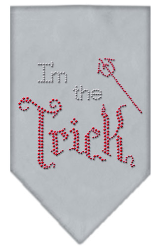 I'm the Trick Rhinestone Bandana Grey Large